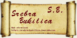 Srebra Bukilica vizit kartica